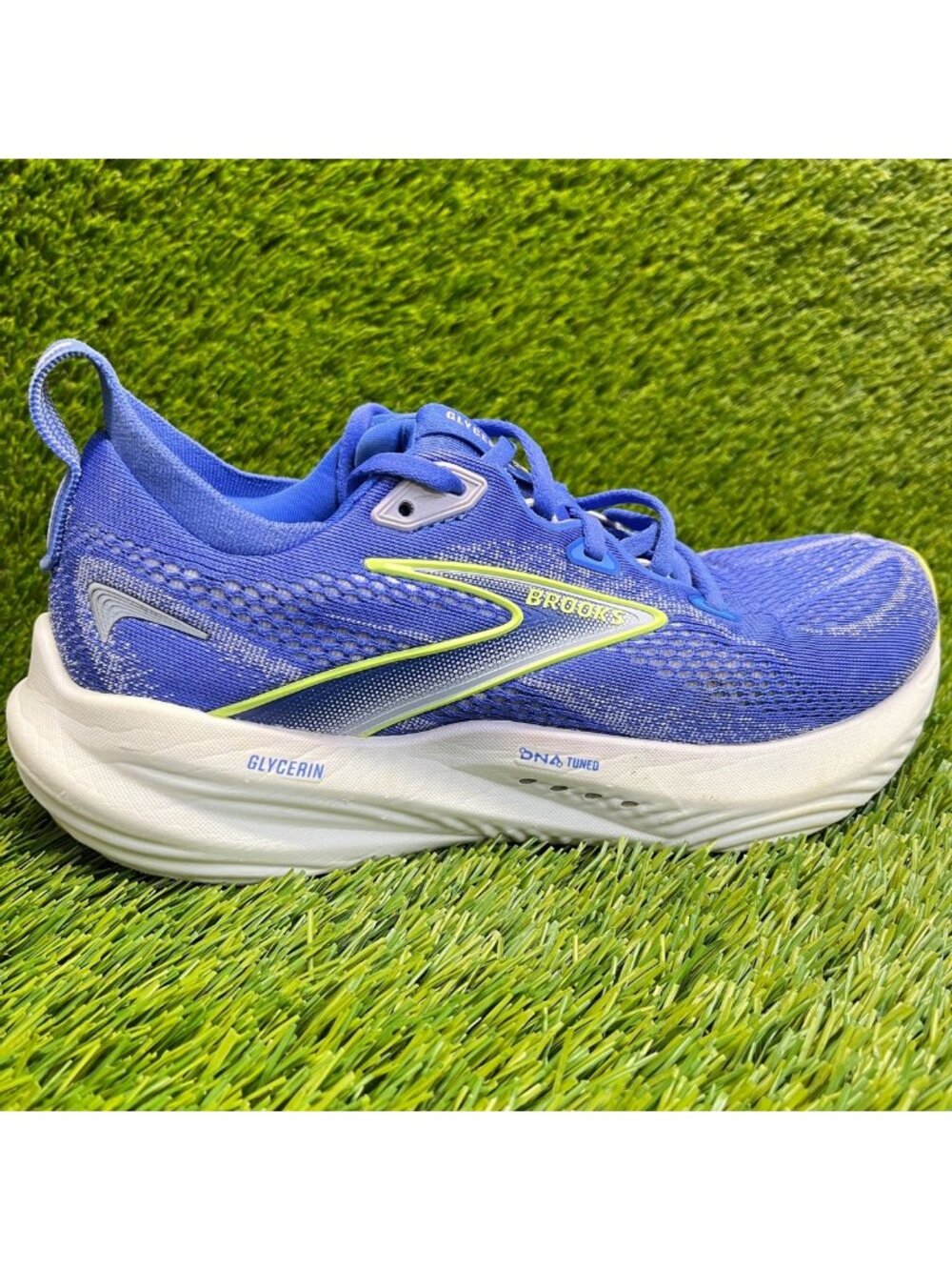 Brooks Glycerin 22 Womens Size 8 Blue White Athletic Running Shoes Sneakers